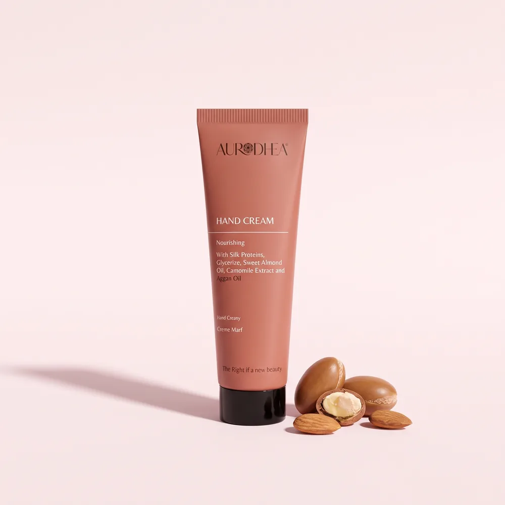 Aurodhea Handcreme mit Seidenprotein, Glycerin, Süßmandelöl, Kamillenextrakt & Arganöl
