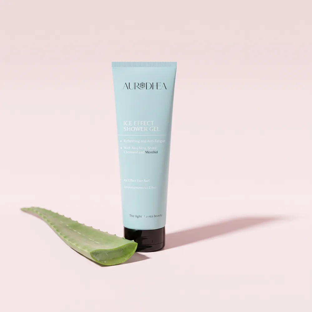Aurodhea Ice Effect Duschgel mit Aloe Vera, Rosskastanie & Menthol