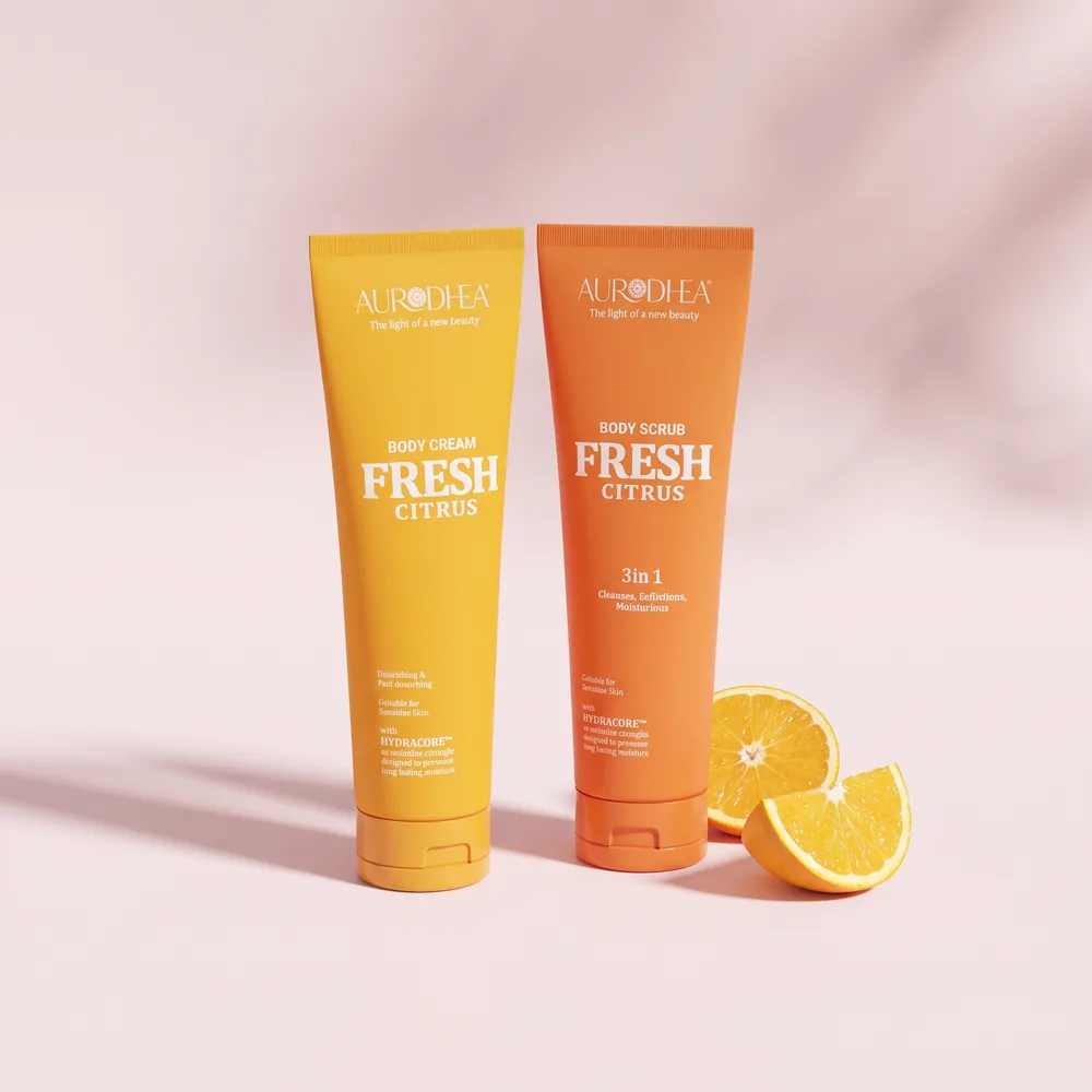 Aurodhea Körperpeeling + Körpercreme Set