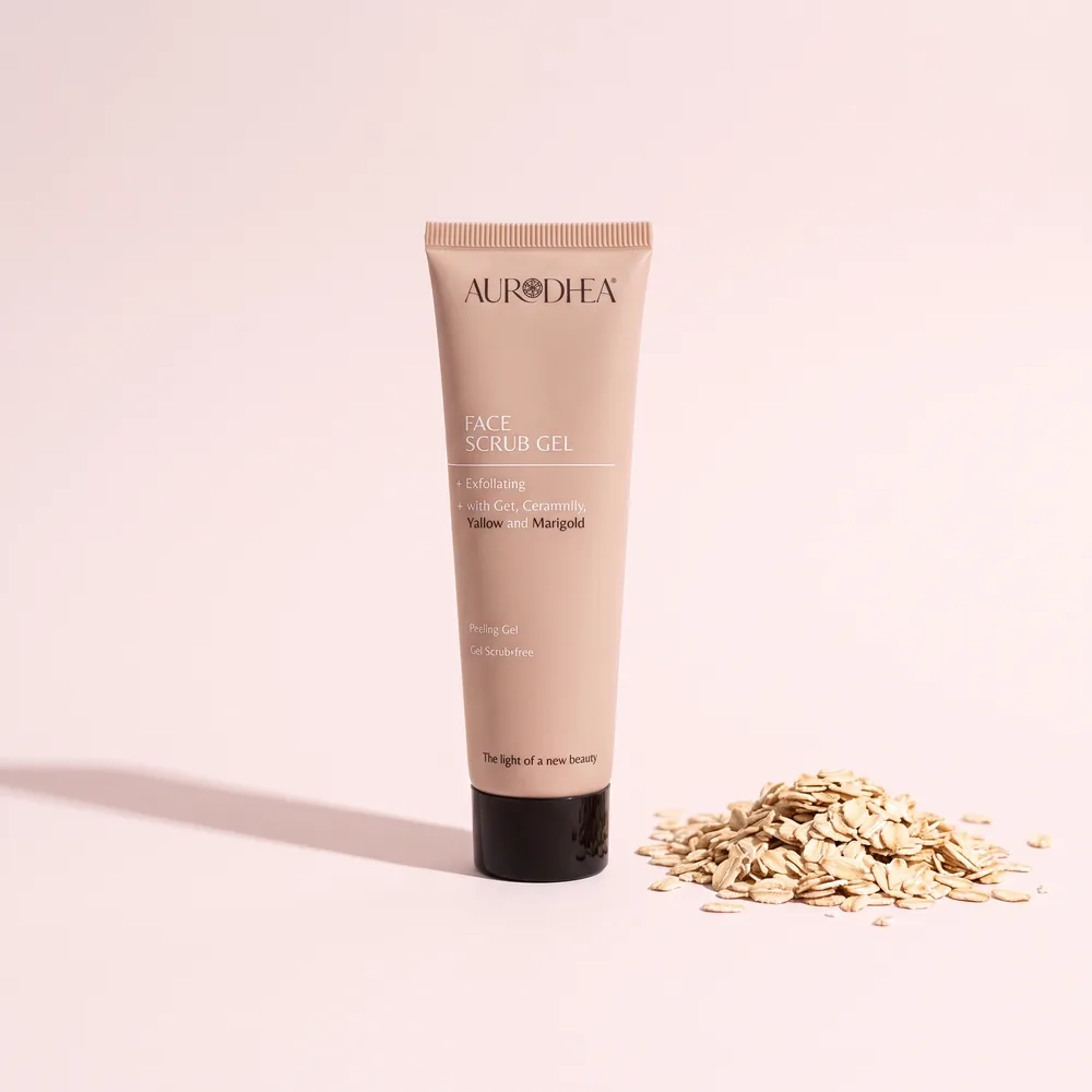 Aurodhea Peeling Gel mit Hafer, Kamille, Malve & Ringelblume