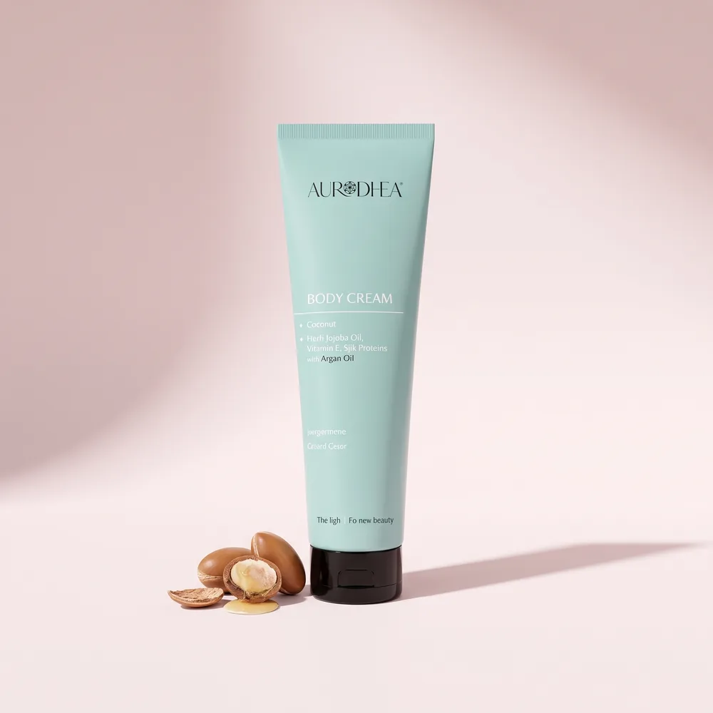 Aurodhea Körpercreme mit Jojobaöl, Vitamin E, Seidenprotein & Arganöl