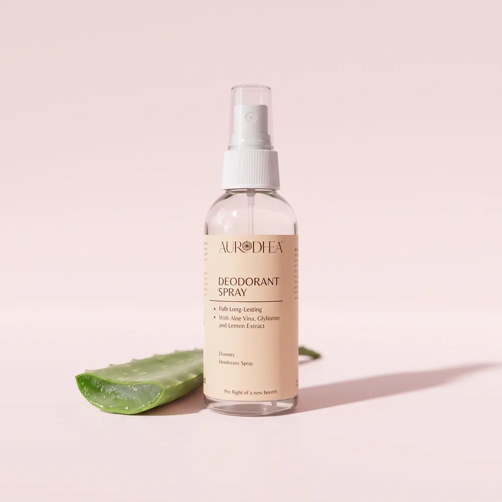 Aurodhea Deospray mit Aloe Vera, Glycerin & Zitronenextrakt