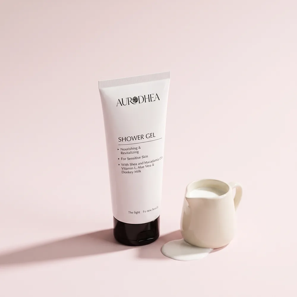 Aurodhea Duschgel mit Sheaöl, Macadamiaöl, Vitamin E, Aloe