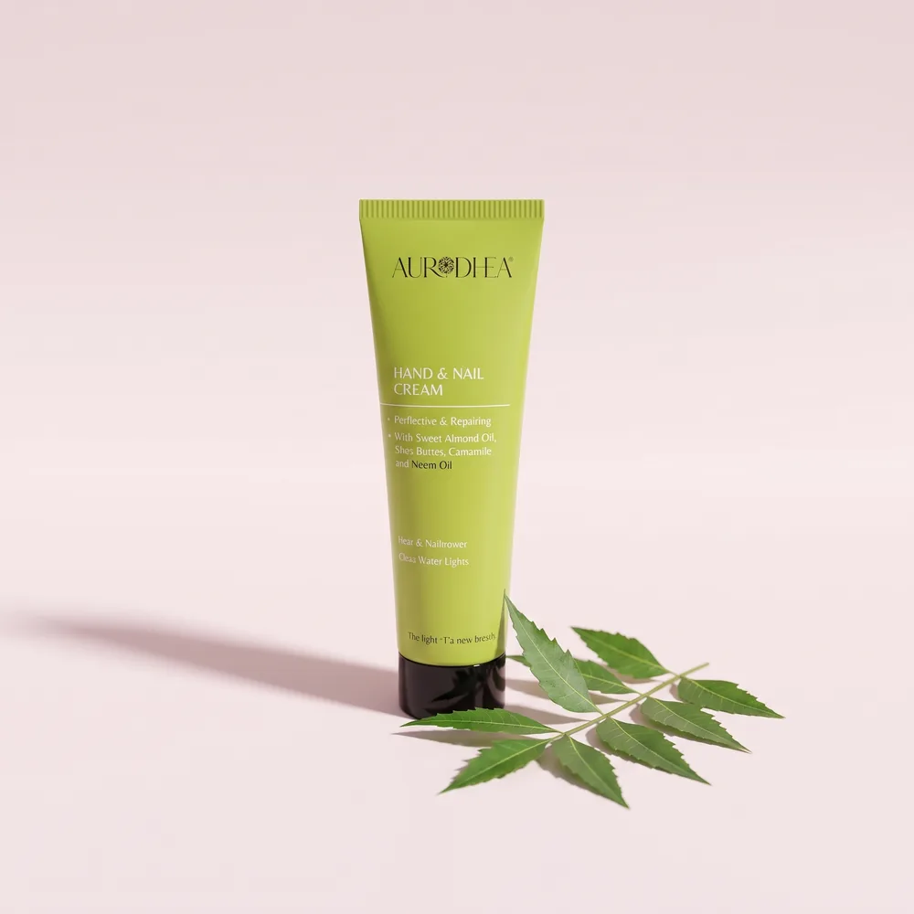 Aurodhea Hand- & Nagelcreme mit Mandelöl, Sheabutter, Kamille & Neemöl
