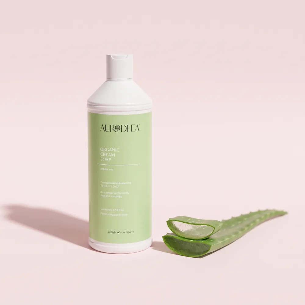 Aurodhea Cremeseife (nachfüllpack) mit Glycerin, Panthenol, Aloe & Kamille