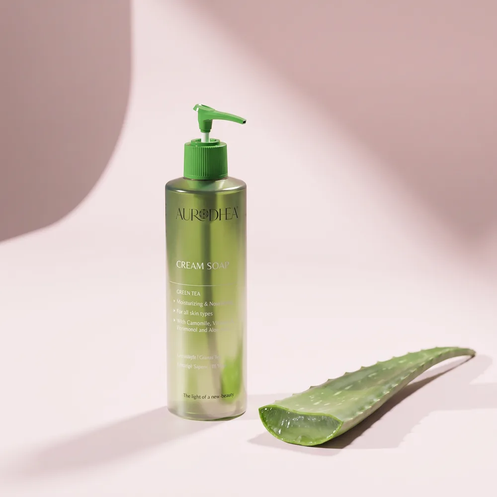 Aurodhea Cremeseife mit Vitamin E, Panthenol, Aloe Vera & Kamille