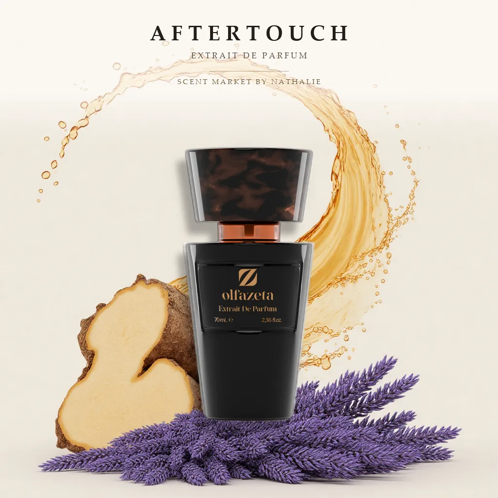 Aftertouch – Flakon mit den Zutaten seiner Duftnoten