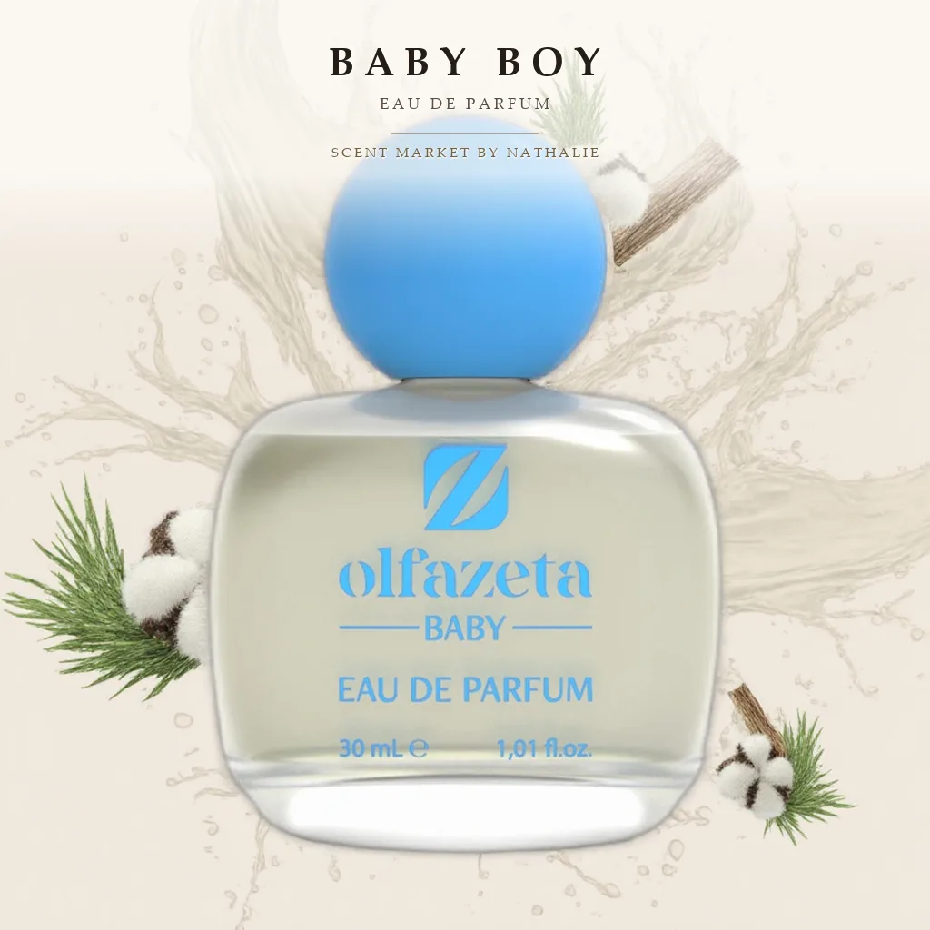 Baby Boy – Flakon mit den Zutaten seiner Duftnoten