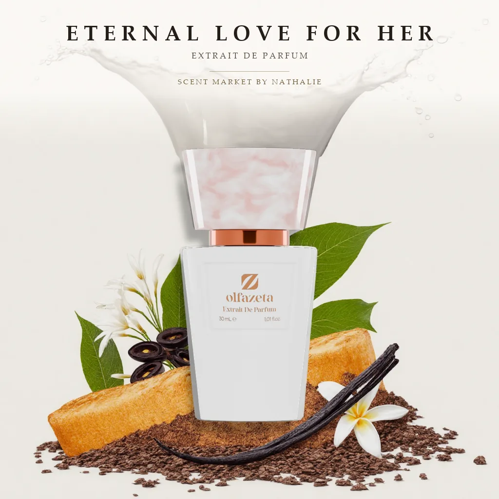 Eternal Love For Her – Flakon mit den Zutaten seiner Duftnoten