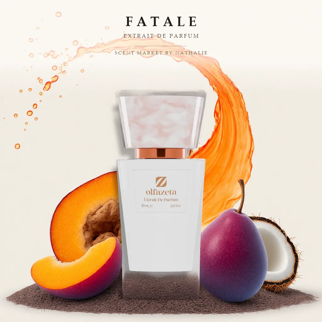 Fatale – Flakon mit den Zutaten seiner Duftnoten