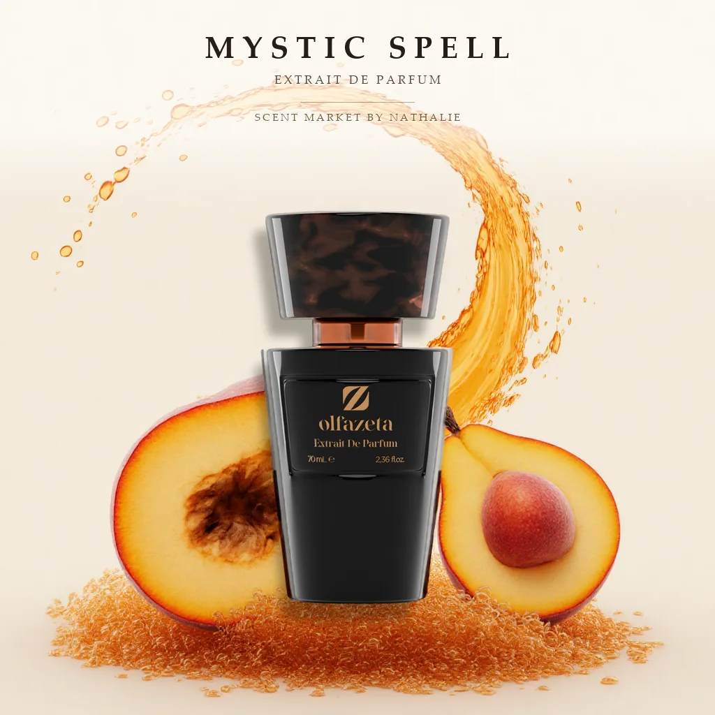 Mystic Spell – Flakon mit den Zutaten seiner Duftnoten