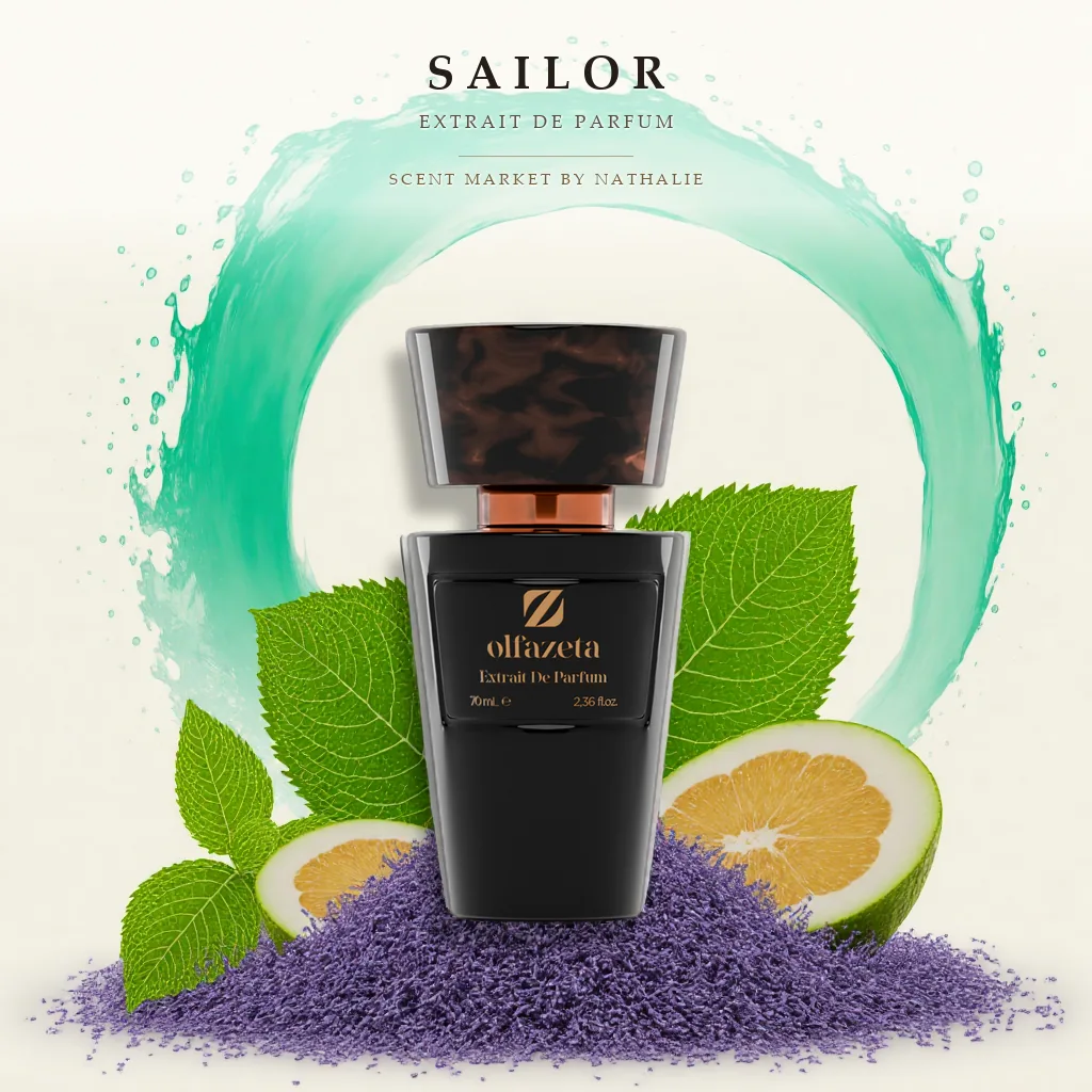 Sailor – Flakon mit den Zutaten seiner Duftnoten